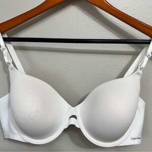 Calvin Klein White Padded T-Shirt Bra